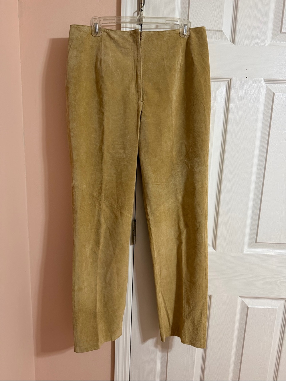Yvonne Marie Leather Straight-Leg Pants